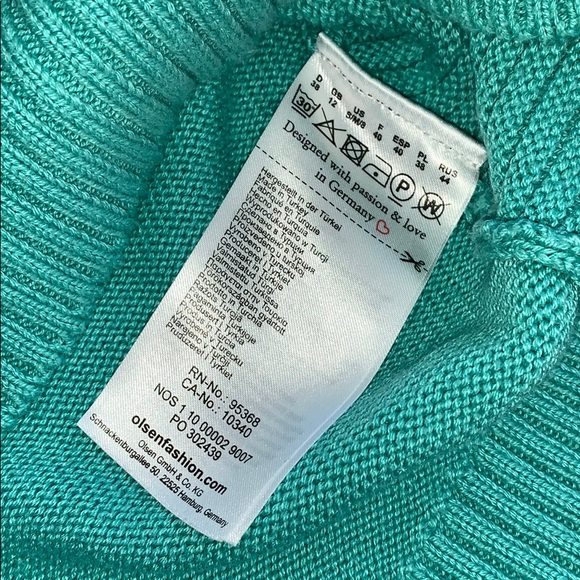 Olsen Europe Tiffany Blue/Green S/M-8 - Picture 4 of 5